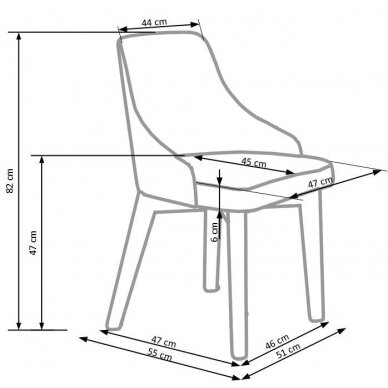 TOLEDO chair, color: honey oak 7